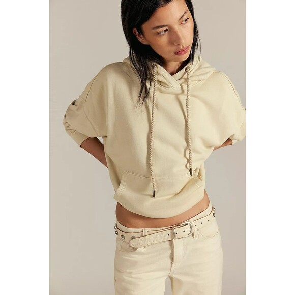 Free People We The Free Of A Feather Hoodie Top Sweatshirt Cotton XS New 284189 - Picture 1 of 11